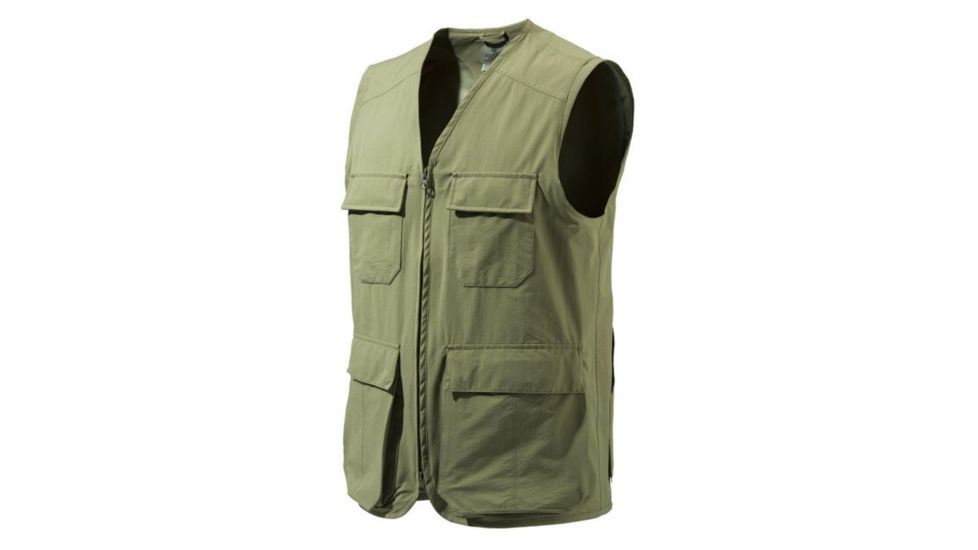 Beretta Mens Quick Dry Vest w/Game Bag,Green,XL GU322T04400715XL