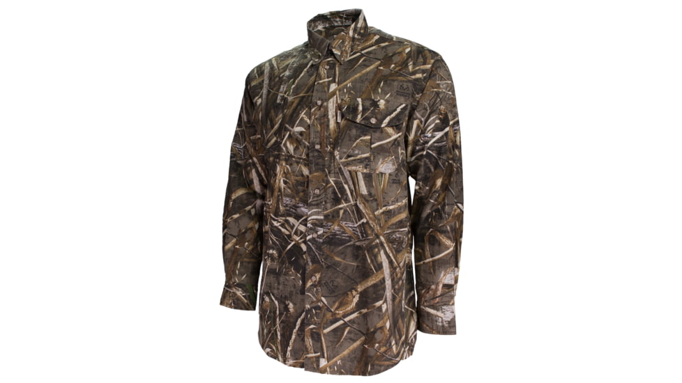Beretta Mens Shirt TM Shooting, Long Sleeve,Camo Real Tree Max 5,3XL LU190075610858XXXL