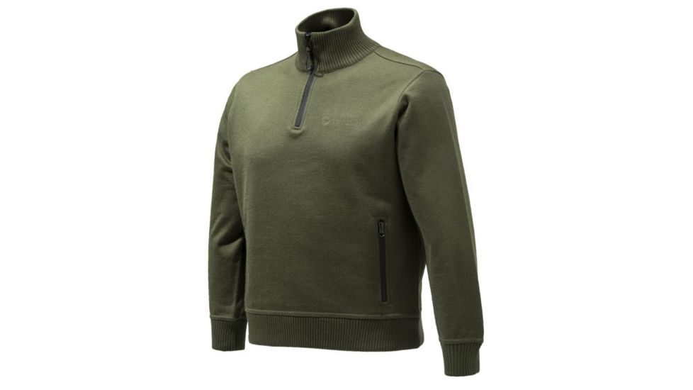 Beretta Mens Technowindshield Half Zip Sweatshirt,Green,M PU421T12010715M