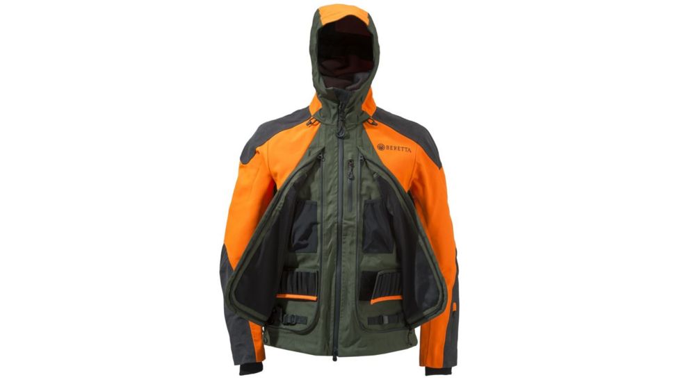 Beretta Mens Thornproof Jacket,Green/Orange,L GU421T0649077WL