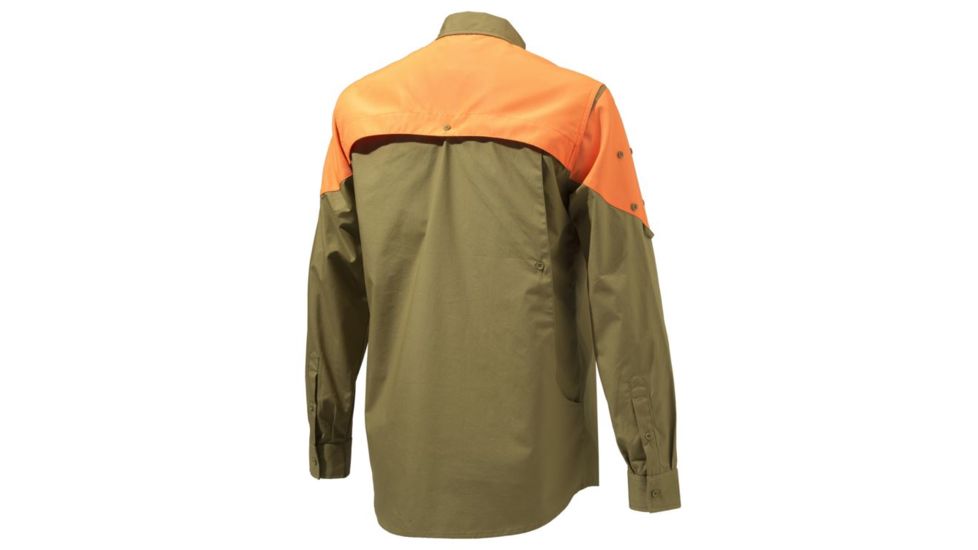 Beretta Mens Upland Front Load Shirt,Light Brown/Orange,XL LU611T1184081GXL