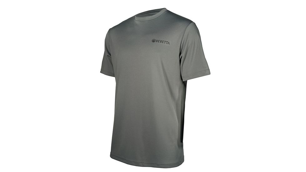 Beretta Mens US Tech Short Sleeve T-Shirt, Grey Castlerock, Large TS541T13220911L