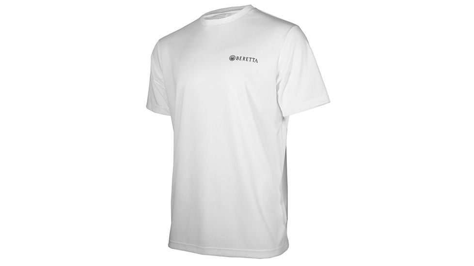 Beretta Mens US Tech Short Sleeve T-Shirt, White, Large TS541T1322015BL