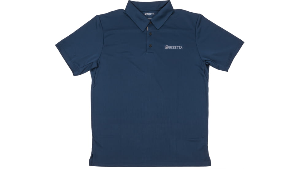 Beretta Men's US Tech Short Sleeved Polo T-Shirt, Blue Total Eclipse, 2XL MT231T13220504XXL