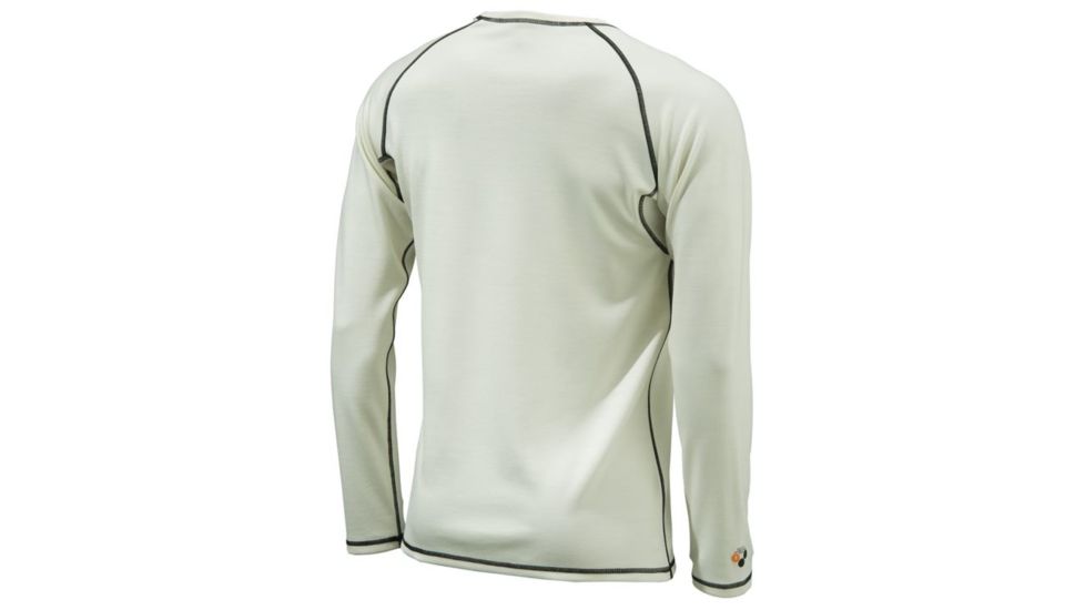 Beretta Mens X Warm Long Sleeve Merino T Shirt,Natural Wool Melange,L IM081T06580191L