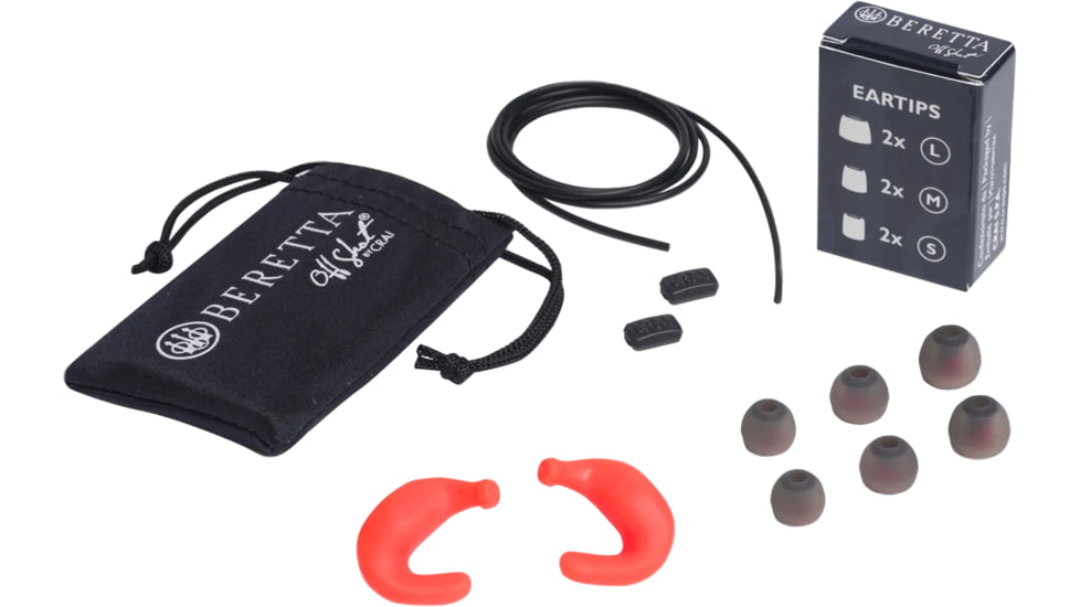 Beretta Mini Headset E2 Ear Plug, Orange Fluorescent, CF121D004304FFUNI