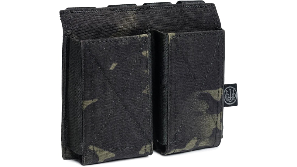 Beretta Open Top Double Multi Rifle Magazine Pouch, 5.56, Black Multicam, CA181T225709STUNI