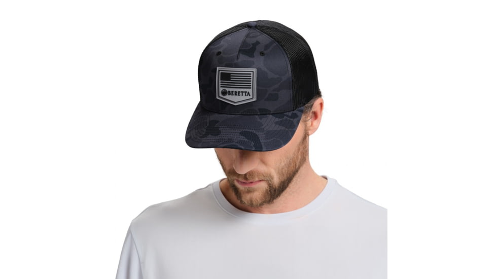 Beretta PM Trucker Hat - Men's, Black Duck Camo, One Size, BC048T1675085Q