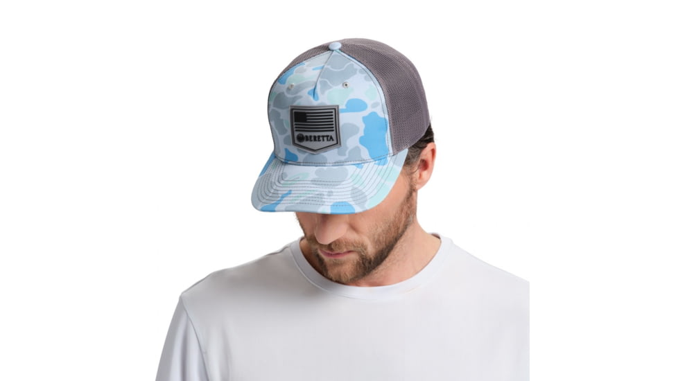 Beretta PM Trucker Hat - Men's, Saltwater Duck Camo, One Size, BC050T1675085S