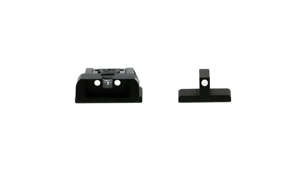 Beretta Adjustable Pistol Sight Kit - 3-White Dot, APX, Black, EU00068
