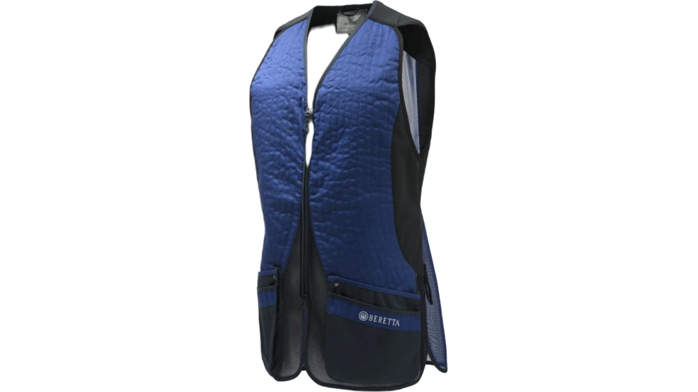Beretta Silver Pigeon Evo Shooting Vest - Men's, Blue Total Eclipse White, Small, GT781T155305AZS