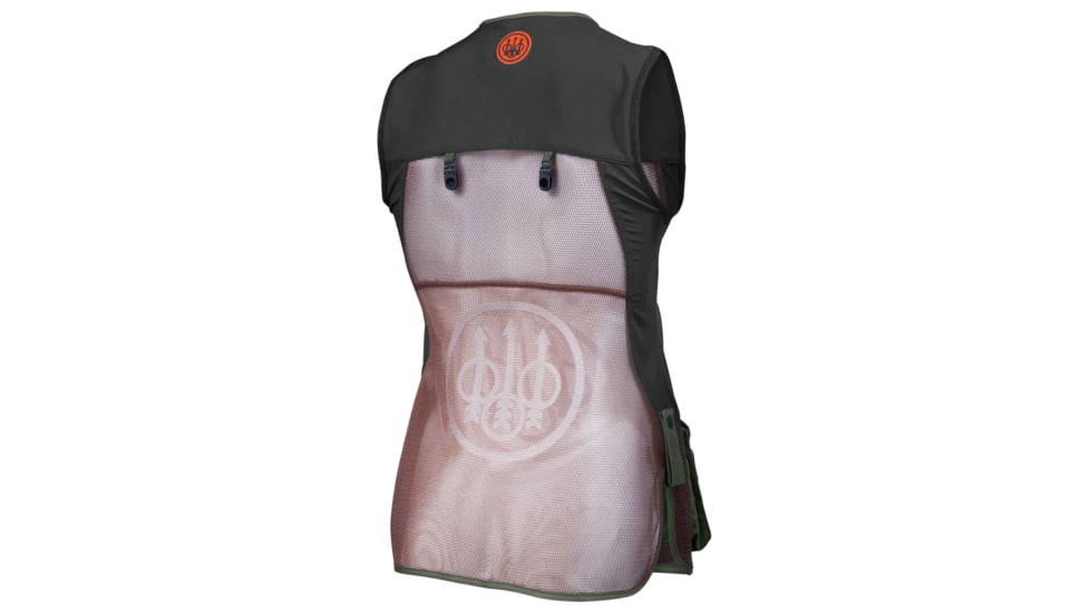 Beretta Silver Pigeon Evo Shooting Vest - Women's, Green &amp; Chocolate Brown, Medium, GT791T155307ABM