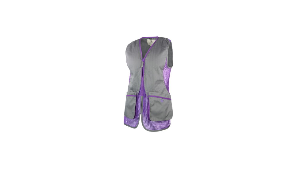 Beretta Womens Silver Pigeon Vest, Gray and Purple, Large, GT11102113092AL