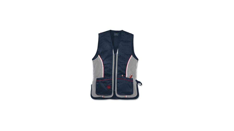 Beretta Silver Pigeon Vest, Navy, Red, White, Medium GT3000740520M