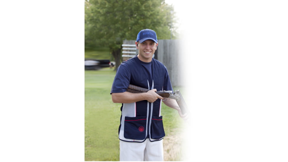 Beretta Silver Pigeon Vest, Navy, Red, White, Medium GT3000740520M