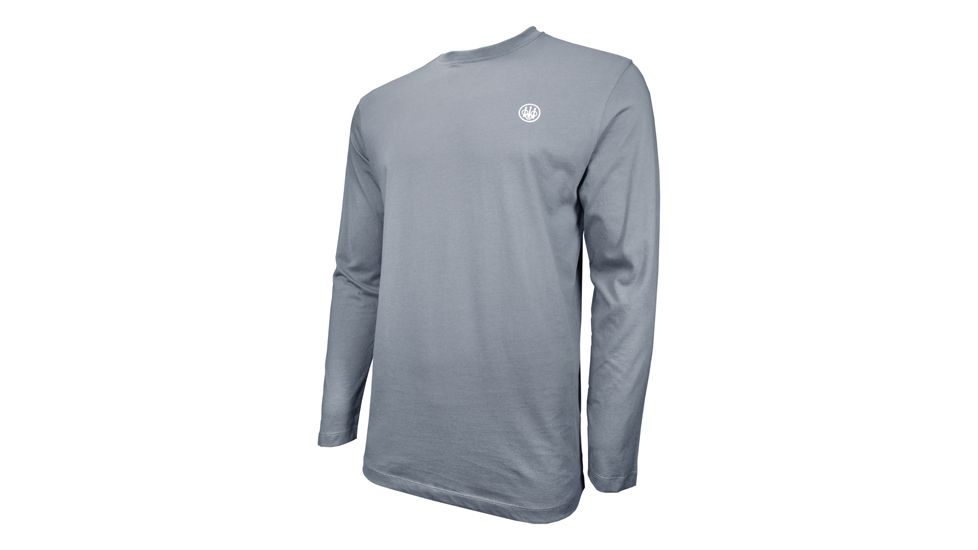 Beretta T-shirt Long Sleeve Usa Logo Small Dove Gray