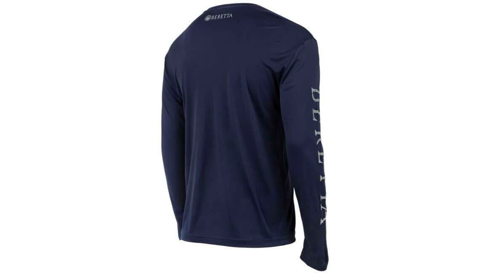 Beretta LS Vintage Trident T-Shirt - Men's, Navy Blue, Large, TS736T03940058L