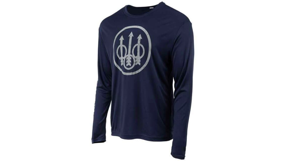 Beretta T-shirt Ls Vintage Trident Large Navy Blue