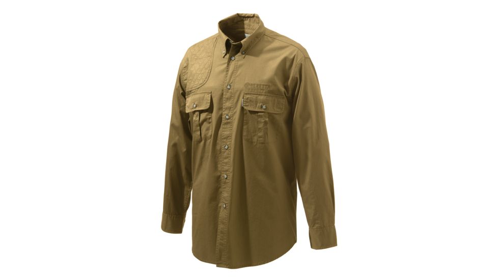Beretta TM Shooting Shirt L/S, Brown, XXL, LU152075610812XXL