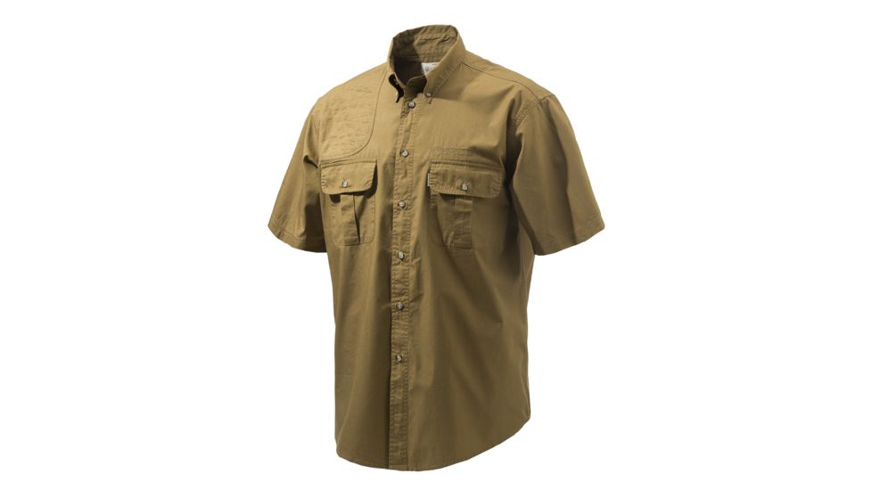 Beretta TM Shooting Shirt S/S, Brown, XXL, LU162075610812XXL