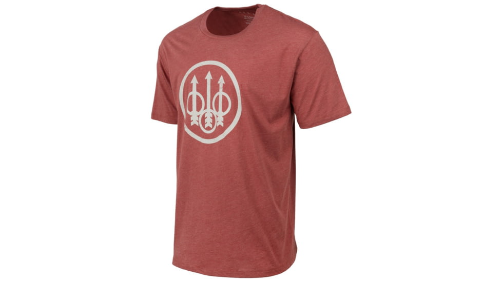 Beretta Trident Logo T-Shirt - Men's, Short Sleeve, Brick, 2XL, TS228T18900315XXL