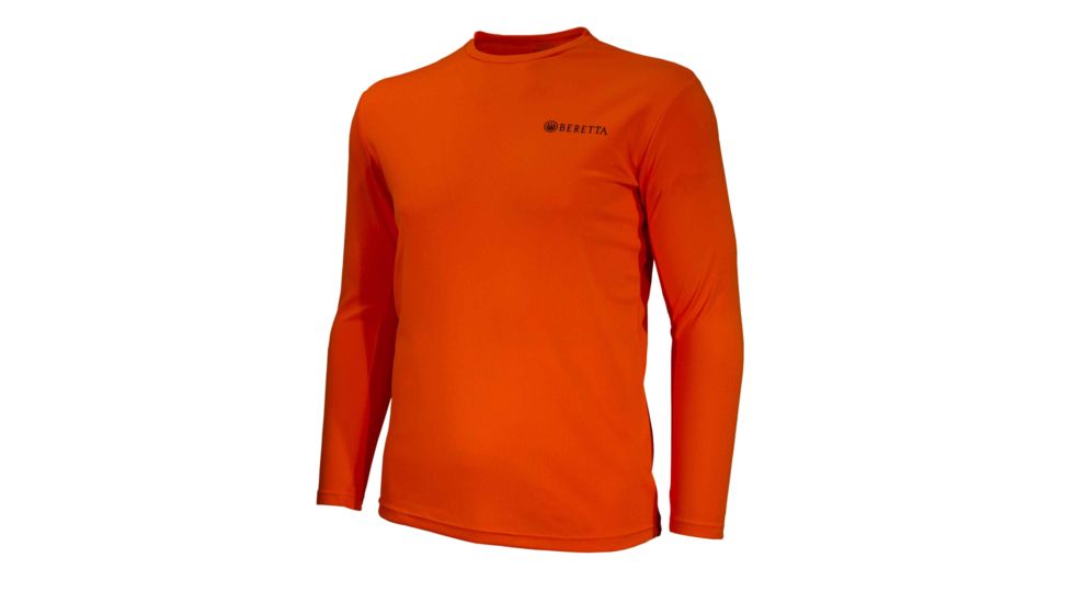 Beretta Us Tech Long Sleeve T-shirt, Orange - TS671T13220025L