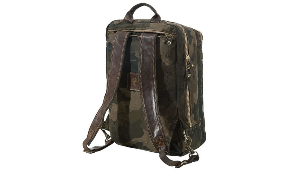 Beretta Vin Campomaggi Laptop Backpack, Camo, 11.5in X 15in X 7in, BS311T0984075F