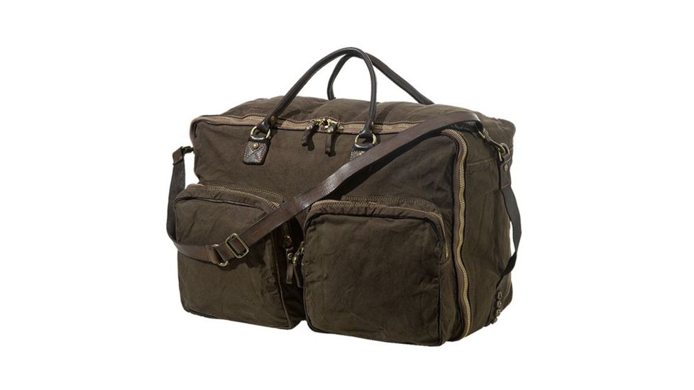 Beretta Vin Duffle Canvas Travel Bag, Brown, 11in X 26in X 11.5in, BS321T09830862