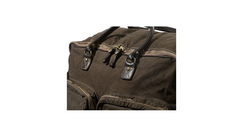 Beretta Vin Duffle Canvas Travel Bag, Brown, 11in X 26in X 11.5in, BS321T09830862