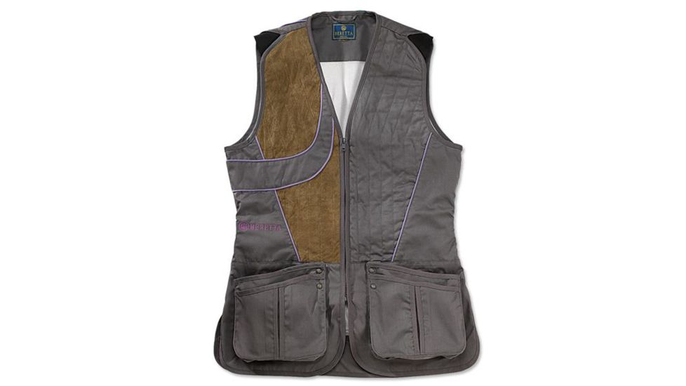 Beretta Womans Uniform Shooting Vest, Castlerock/Grey, Lg GT2100740911L