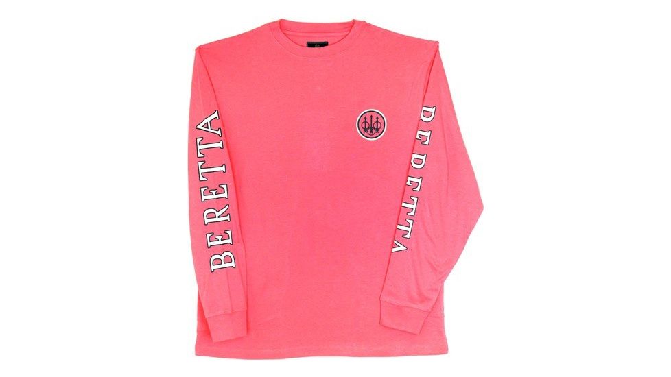 Beretta Womens Double Logo L-sleeve T-shirt Pink Xxlarge