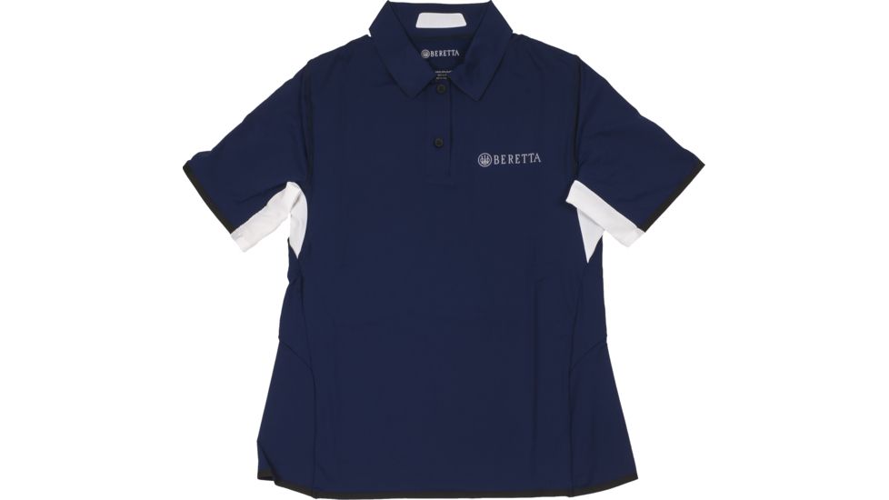 Beretta Womens Hi-Tech Performance Polo Shirt,Blue Navy,Medium MD012T10850530