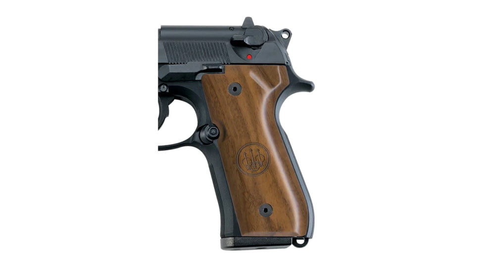 Beretta Wood Pistol Grip w/Tirident Logo, 92/96 Series, Walnut, EU00037