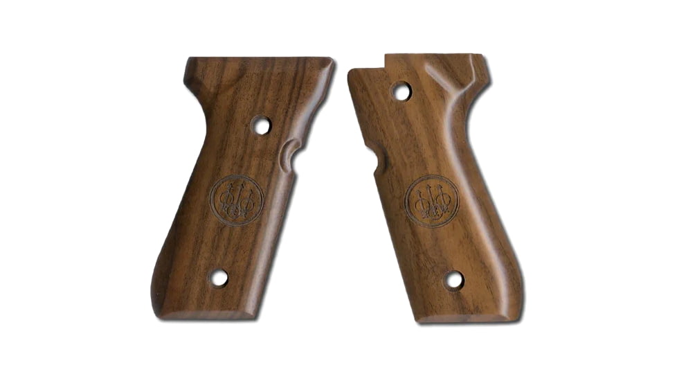 Beretta Wood Pistol Grip w/Tirident Logo, 92/96 Series, Walnut, EU00037