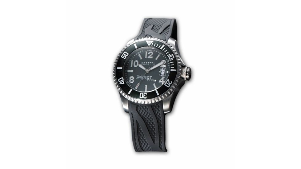 Beretta Xplor Watch,47 mm Black Stainless Steel Bezel,Silicon Black Strap OR1000020730