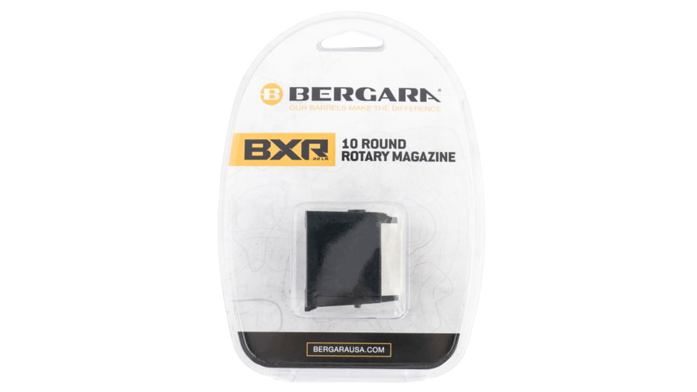 Bergara BXR 10/22 Rotary Rifle Magazine, .22 LR, 10 Round, Black, 1 Pack, Polymer, BA0005-10RD