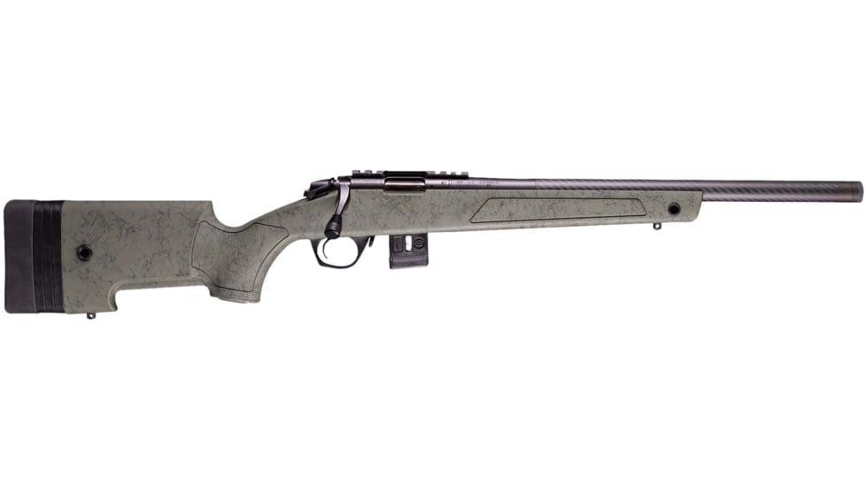 Bergara BMR-X Competition Bolt Action Rifle, .17 Hornady Magnum Rimfire, 18in Barrel, 1-9, Synthetic Black Stock, Blued , 5RD/10RD, BMR012-FRRMPG