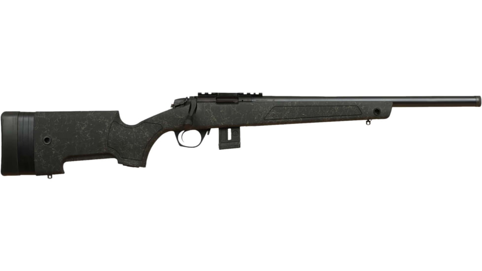 Bergara BMR-X Competition Bolt Action Rifle, .17 Hornady Magnum Rimfire, 18in Ss Barrel, 1-9, Synthetic Black Stock, Blued , 5RD/10RD, BMR011-FRRMPG