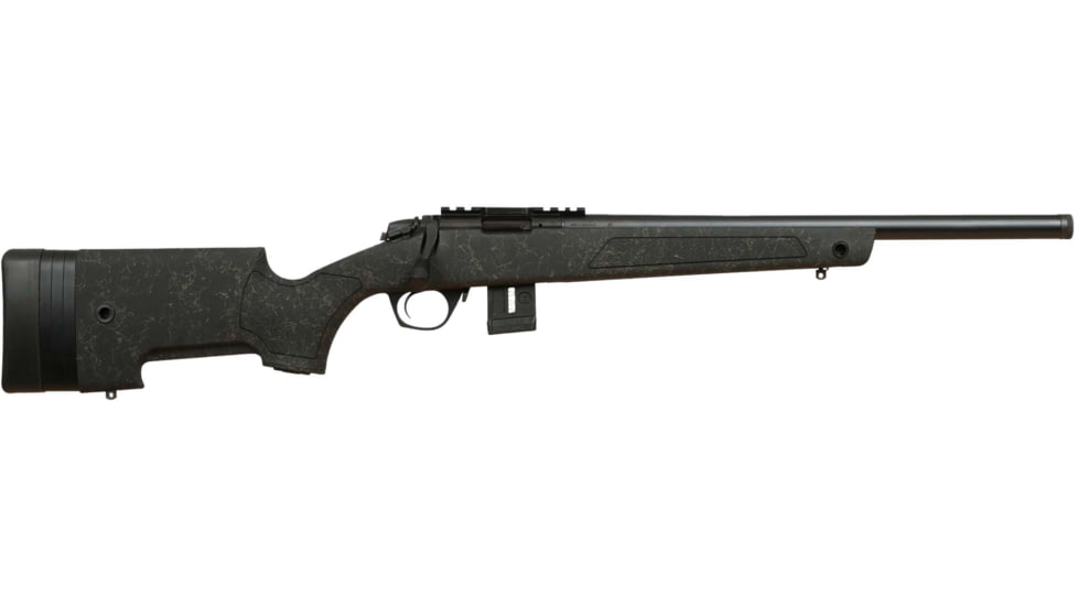 Bergara BMR-X Competition Bolt Action Rifle, .22 Winchester Magnum Rimfire, 18in Ss Barrel, 1-16, Synthetic Black Stock, Blued , 5RD/10RD, BMR009-FRRMPG
