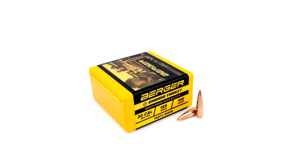 Berger 30 cal 155 gr Hybrid Target, 100 Pk, 30426