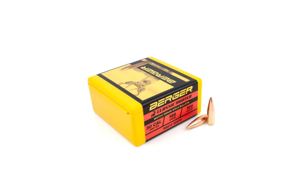 Berger 30 cal 168 gr Classic Hunter, 100 Pk, 30570