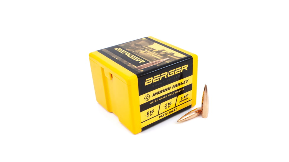 Berger 30 cal 200 gr Hybrid Target, 100 Pk, 30427