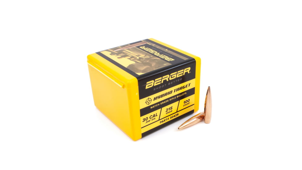 Berger 30 cal 215 gr Hybrid Target, 100 Pk, 30429