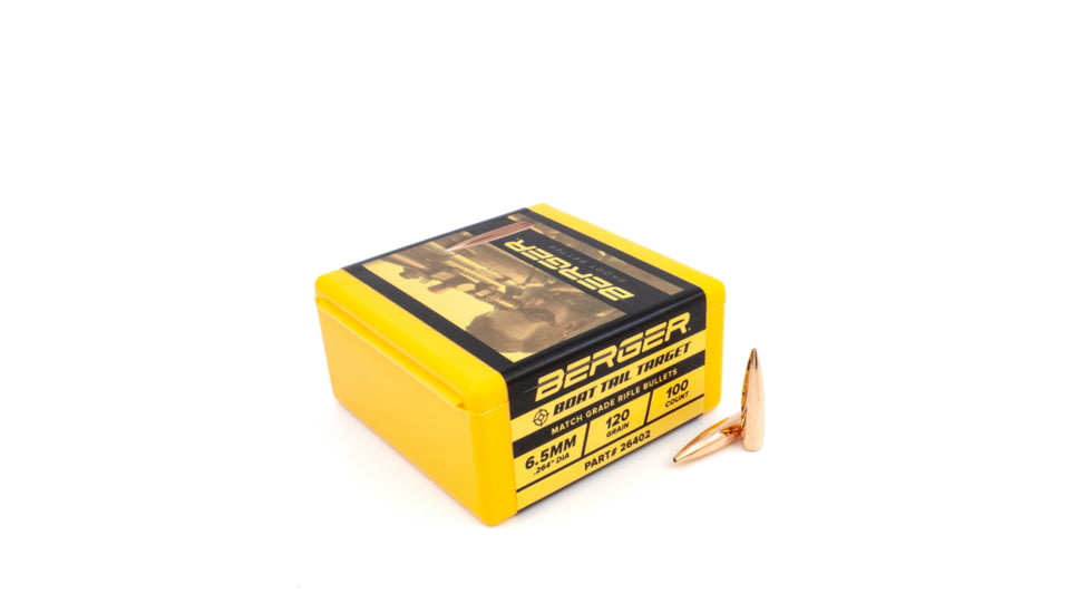 Berger 6.5mm 120 gr BT Target, 100 Pk, 26402