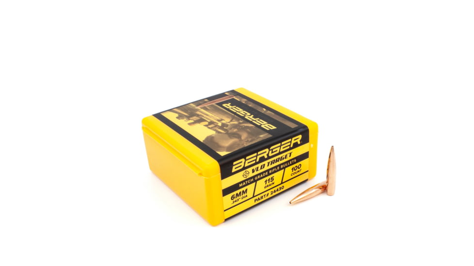 Berger 6mm 115 gr VLD Target, 100 Pk, 24430