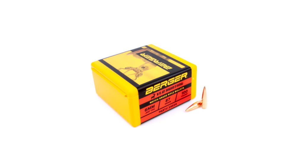 Berger 6mm 87 gr VLD Hunting, 100 Pk, 24524