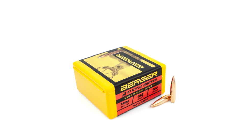 Berger 7mm 168 gr Classic Hunter, 100 Pk, 28570