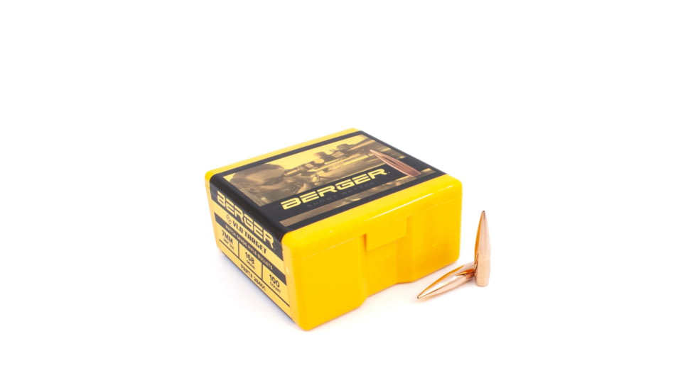 Berger 7mm 168 gr VLD Target,100 Pk, 28401