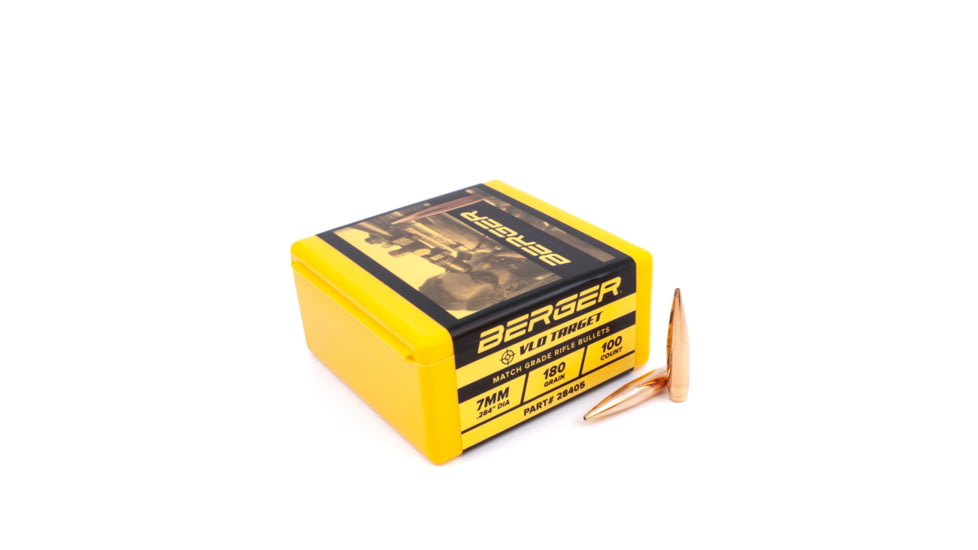 Berger 7mm 180 gr VLD Target, 100 Pk, 28405