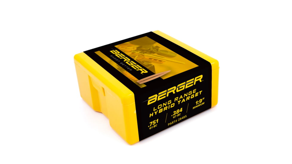 Berger 7mm 190 gr Long Range Hybrid Target, 100 Pk, 28485